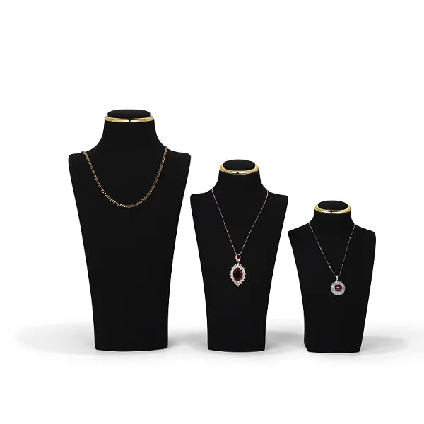 Wooden Custom Pink Jewelry Display Stand Organizer Jewelry Stand Jewelry Set Display Velvet Necklace Display Tray for Shop Store