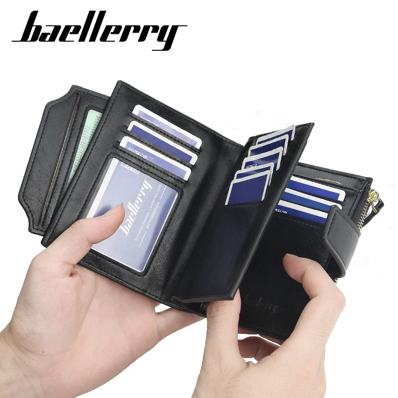New Leather Men Wallet Hasp Small and Slim Coin Pocket Purse Women Wallets Cards Holders Luxury Wallets Designer Purse