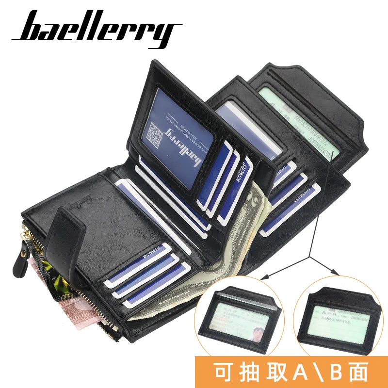 New Leather Men Wallet Hasp Small and Slim Coin Pocket Purse Women Wallets Cards Holders Luxury Wallets Designer Purse