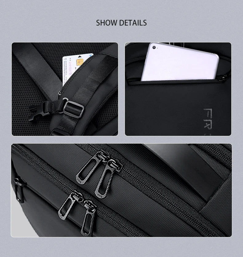 FENRUIEN Multifunction Man Travel Bag Waterproof Smart Backpack Business Laptop Back Packs Usb Charging Foldable Travel Bags