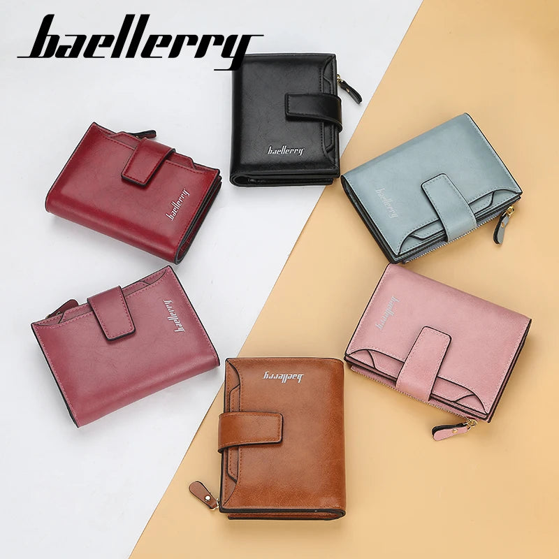 New Leather Men Wallet Hasp Small and Slim Coin Pocket Purse Women Wallets Cards Holders Luxury Wallets Designer Purse