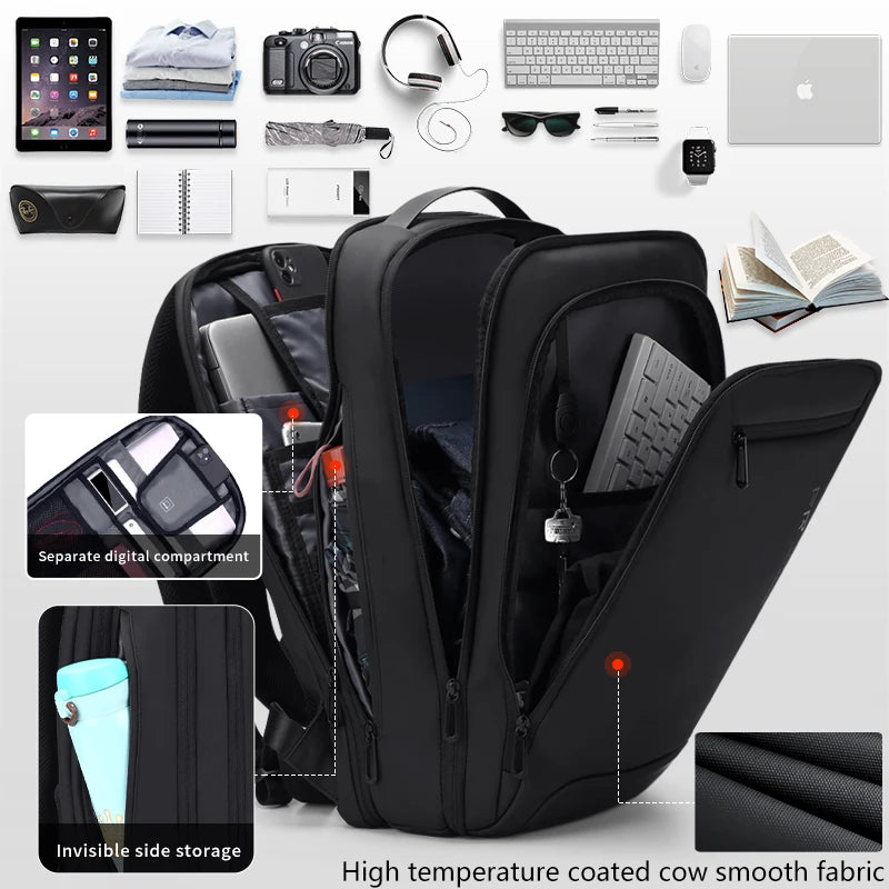 FENRUIEN Multifunction Man Travel Bag Waterproof Smart Backpack Business Laptop Back Packs Usb Charging Foldable Travel Bags