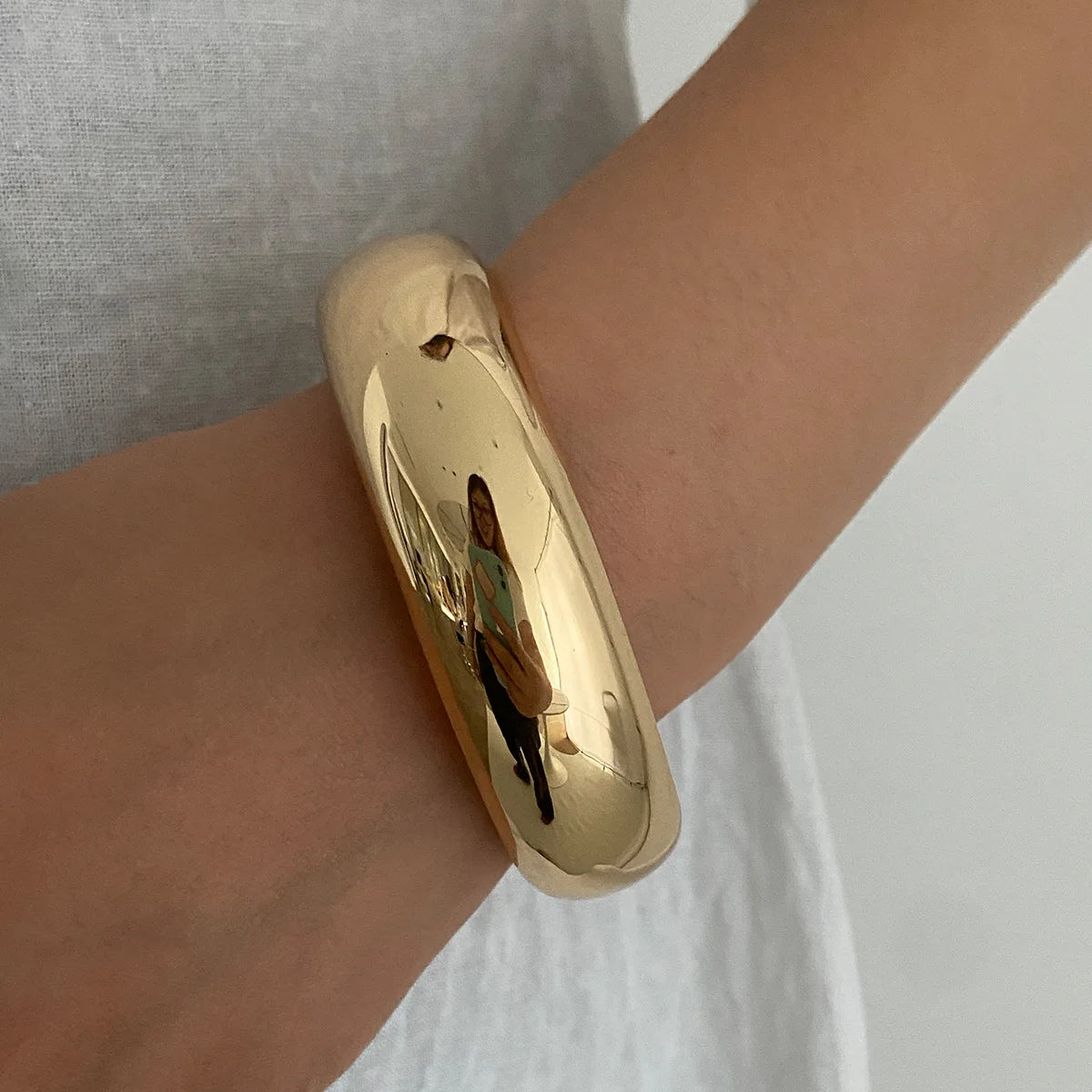 Retro Punk Beige Coffee Thick Resin Acrylic Smudging Bangles Geometric Irregular Wide Bangle Bracelet For Women Pulseras Jewelry