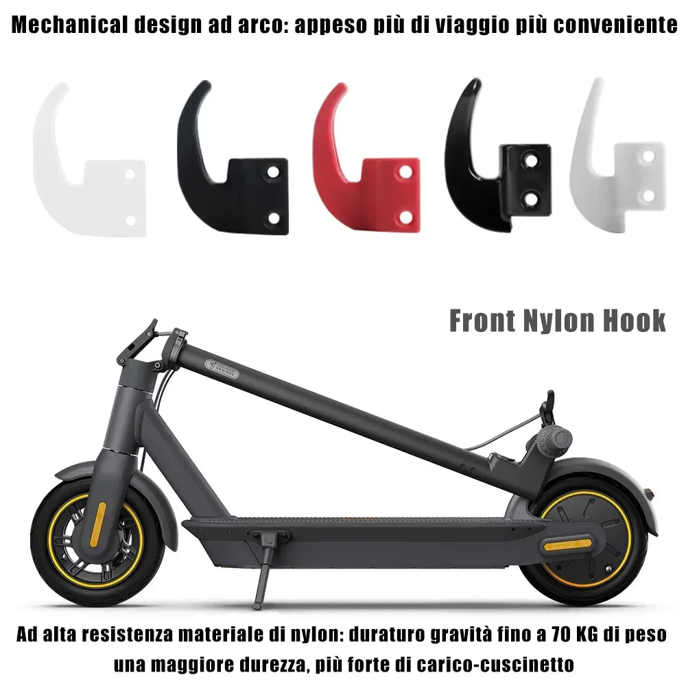 Electric Scooter Durable Front Hook for Ninebot Max G30 G30D Kickscooter Storage Hook Hanging Bags Claw Hanger Parts Accessories