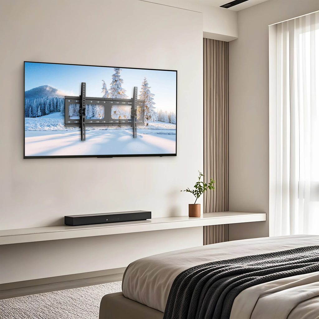 Ultra Slim Tilting TV Wall Mount Bracket Universal for 30-86 Inches Max Load 60kg