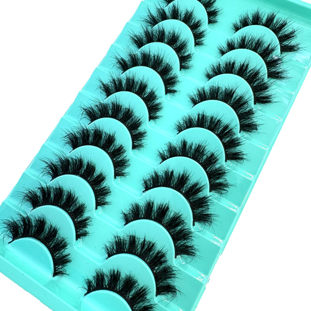 10 Pairs Faux Mink Eyelashes Handmade False Eyelashes Natural Nude Makeup Simulation Cross Messy Eye 3D Curly Eyelashes
